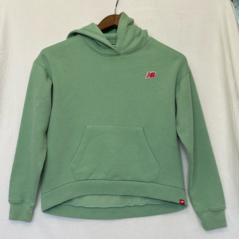 New Balance Girls Green Hoodie